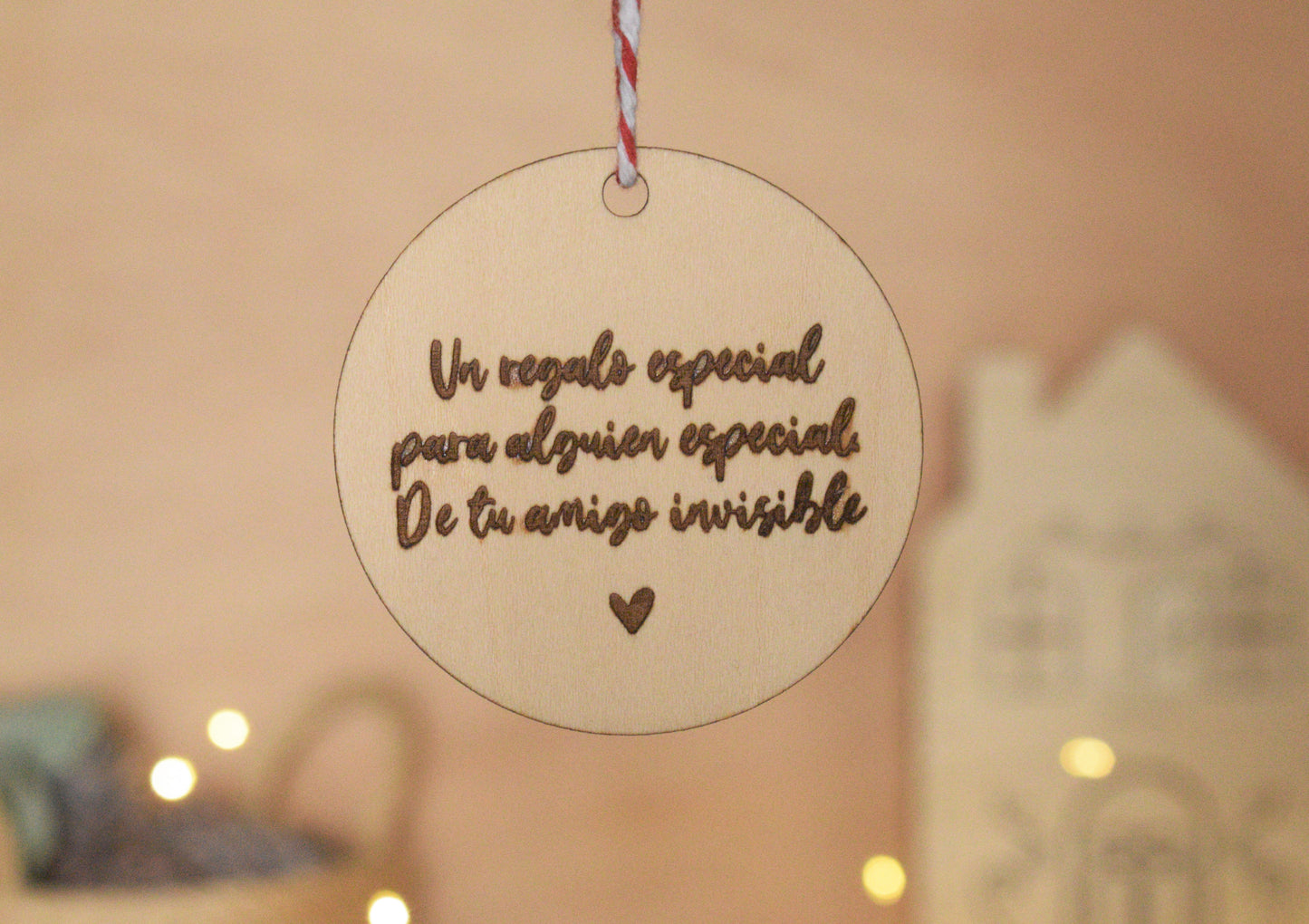 Etiqueta de Regalo de Madera