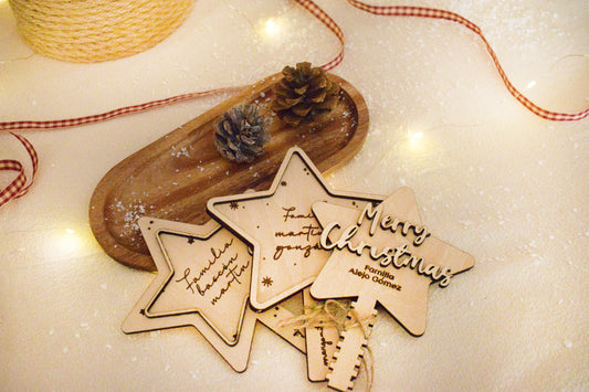 Estrella Merry Christmas personalizada